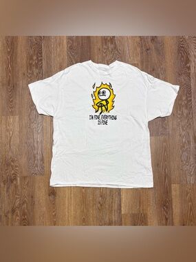 Men's White Graphic Tee - 'I'm Fine, Everything Is Fine'